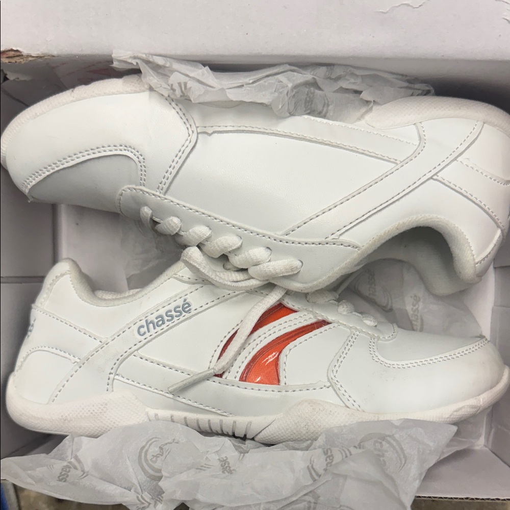 Kids' Cheer Sneakers with Orange Accent - Picture 2 of 6
